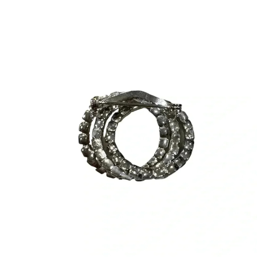 Blue Rhinestone Brooch - Picture 2 of 2